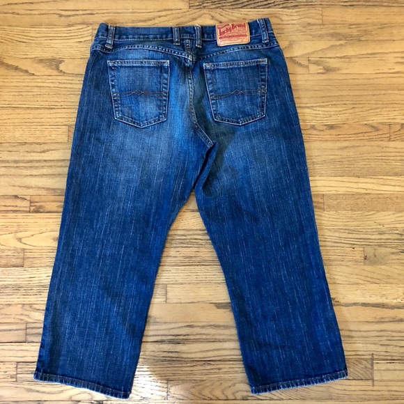 Lucky Brand Classic Cropped Dungarees Jeans - Picture 3 of 8